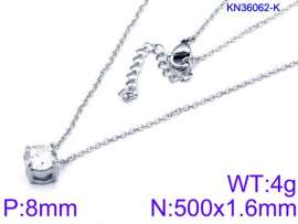 Stainless Steel Stone Necklace