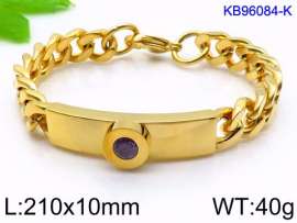 Stainless Steel Stone Bracelet