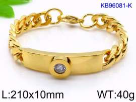 Stainless Steel Stone Bracelet