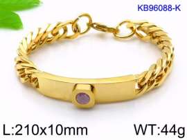 Stainless Steel Stone Bracelet