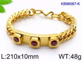 Stainless Steel Stone Bracelet