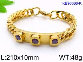 Stainless Steel Stone Bracelet