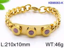Stainless Steel Stone Bracelet