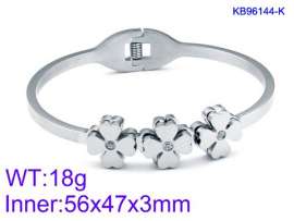 Stainless Steel Stone Bangle