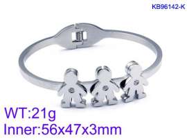 Stainless Steel Stone Bangle