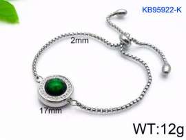 Stainless Steel Stone Bracelet