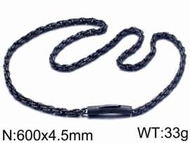 Stainless Steel Black-plating Necklace