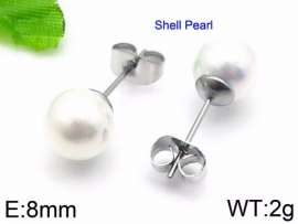 SS Shell Pearl Earrings