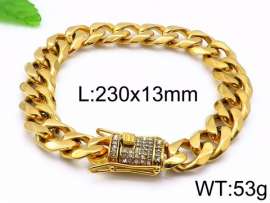 Stainless Steel Gold-plating Bracelet