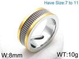 Stainless Steel Gold-plating Ring