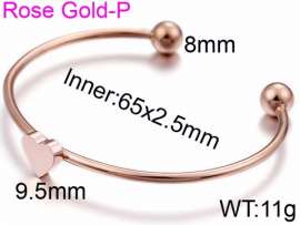 Stainless Steel Rose Gold-plating Bangle