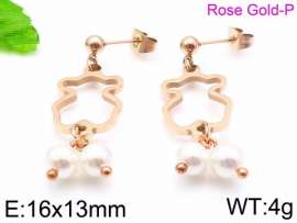 SS Rose Gold-Plating Earring