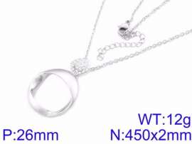 Stainless Steel Stone & Crystal Necklace