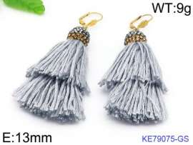 Stainless Steel Stone&Crystal Earring