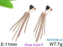 SS Rose Gold-Plating Earring