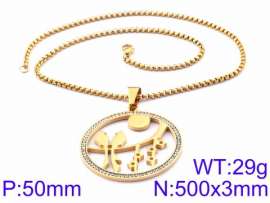 Stainless Steel Stone Necklace