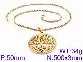 Stainless Steel Stone Necklace