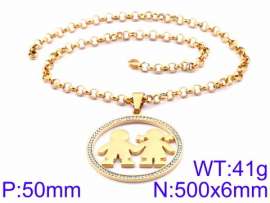 Stainless Steel Stone Necklace