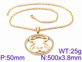 Stainless Steel Stone Necklace