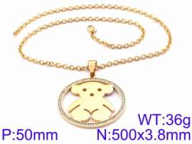 Stainless Steel Stone Necklace