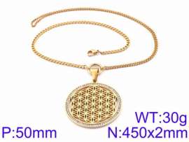 Stainless Steel Stone Necklace
