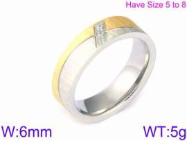 Stainless Steel Gold-plating Ring