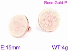 SS Rose Gold-Plating Earring