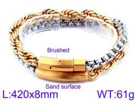 Stainless Steel Gold-plating Bracelet