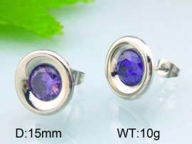 Stainless Steel Stone&Crystal Earring