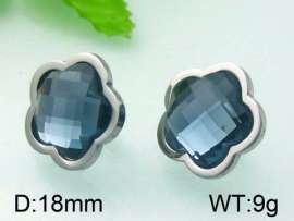 Stainless Steel Stone&Crystal Earring