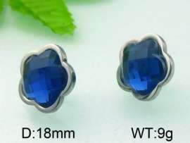 Stainless Steel Stone&Crystal Earring