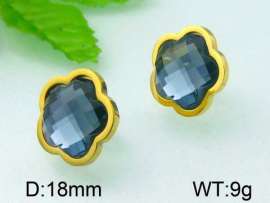Stainless Steel Stone&Crystal Earring