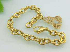 Stainless Steel Gold-plating Bracelet
