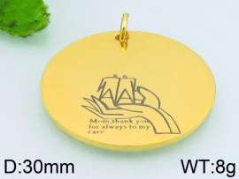 Stainless Steel Gold-plating Pendant