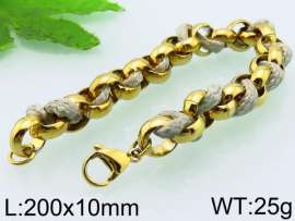 Stainless Steel Gold-plating Bracelet