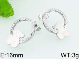Stainless Steel Stone&Crystal Earring
