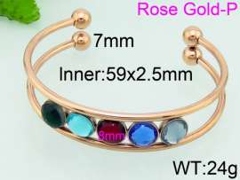 Stainless Steel Rose Gold-plating Bangle