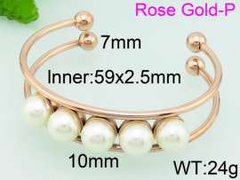 Stainless Steel Rose Gold-plating Bangle