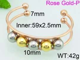 Stainless Steel Rose Gold-plating Bangle