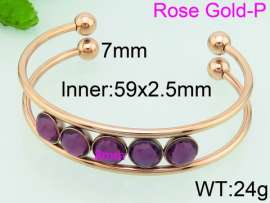 Stainless Steel Rose Gold-plating Bangle