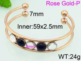 Stainless Steel Rose Gold-plating Bangle