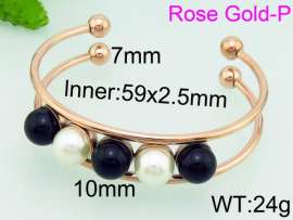 Stainless Steel Rose Gold-plating Bangle