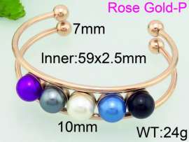 Stainless Steel Rose Gold-plating Bangle