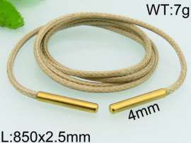 Stainless Steel Clasp with Fabric Cord