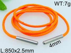 Stainless Steel Clasp with Fabric Cord