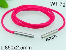 Stainless Steel Clasp with Fabric Cord