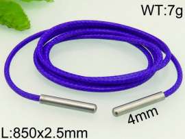 Stainless Steel Clasp with Fabric Cord