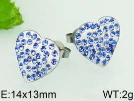 Stainless Steel Stone&Crystal Earring