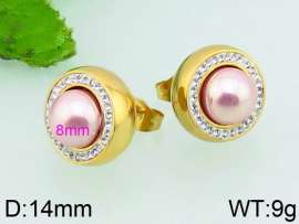 Stainless Steel Stone&Crystal Earring