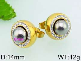 Stainless Steel Stone&Crystal Earring